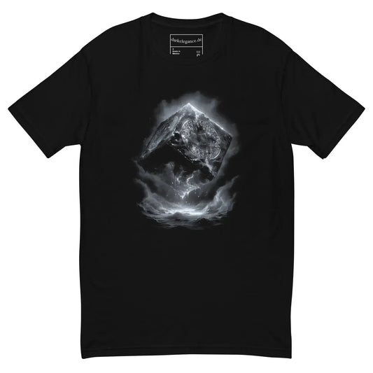 Runic Void Monolith T-Shirt – Gothic Design for Dark Fashion - darkelegance