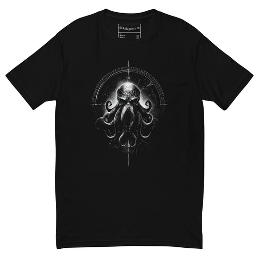 Abyssal Octopus Sigil T-Shirt – Gothic Design for Dark Fashion - darkelegance