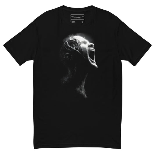 Silent Howl Wraith T-Shirt – Gothic Design for Dark Fashion - darkelegance