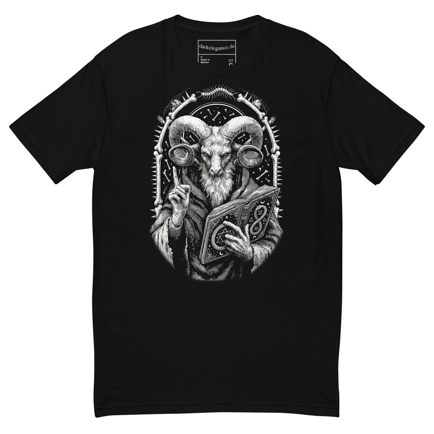 Arcane Ram T-Shirt – Gothic Design for Dark Fashion - darkelegance