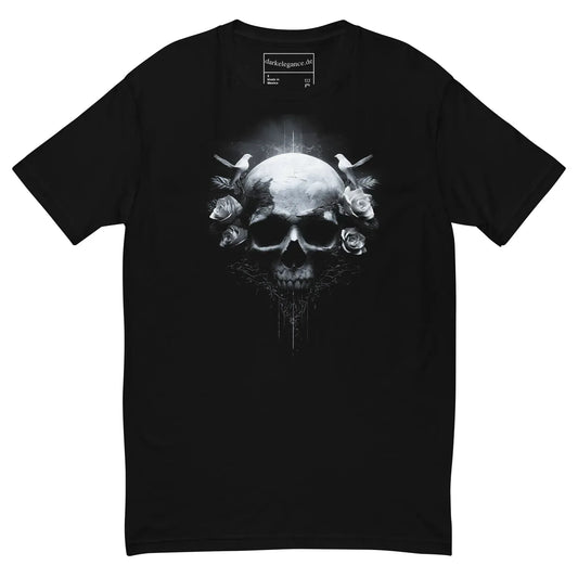 Silent Requiem Skull T-Shirt – Gothic Design for Dark Fashion - darkelegance