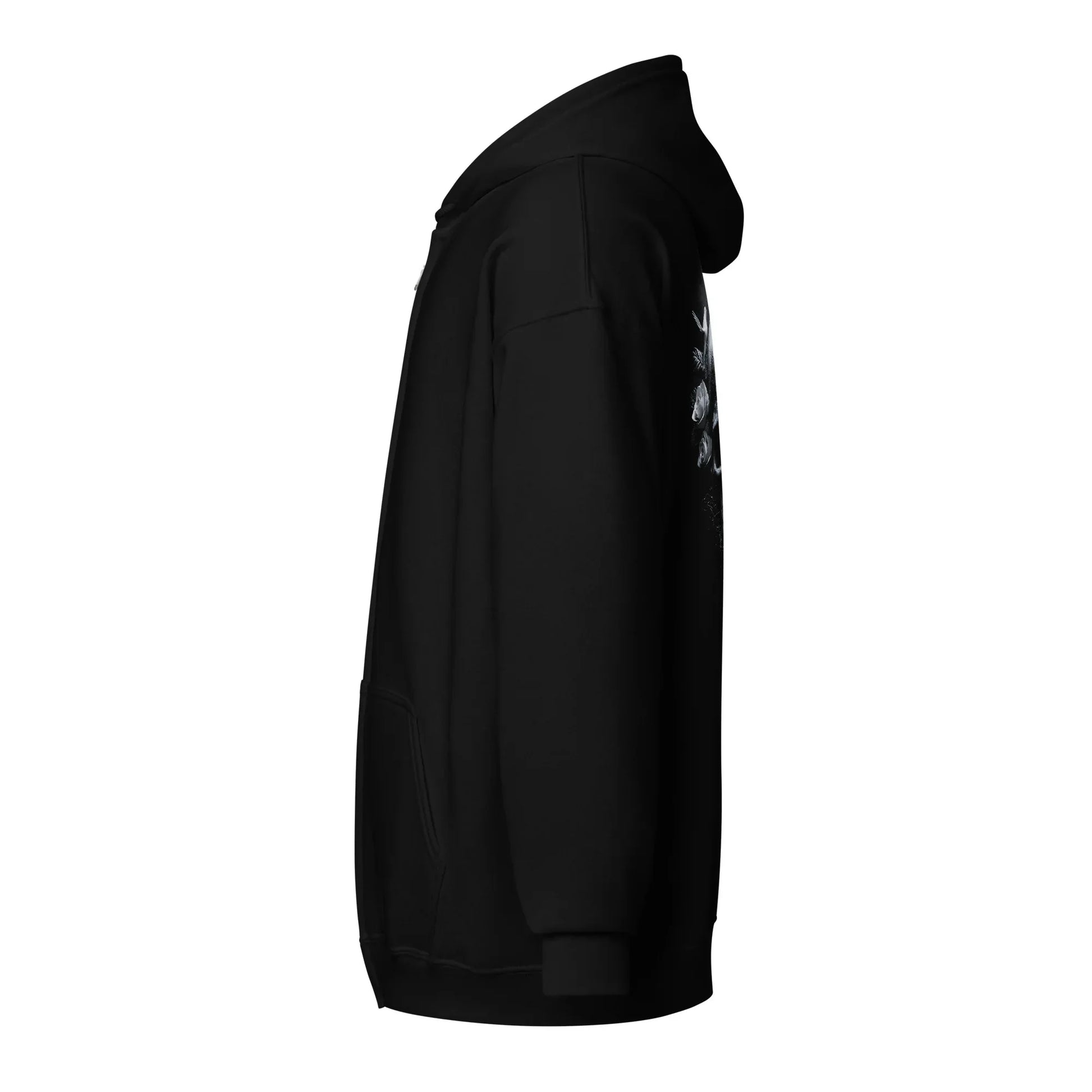 Silent Requiem Skull Hoodie – Gothic Design for Dark Fashion - DARK ELEGANCE