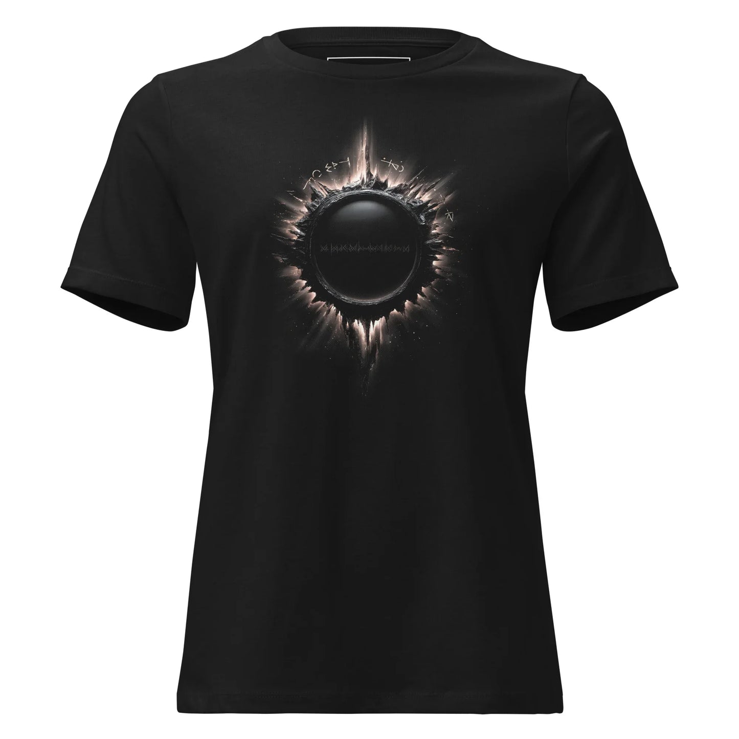 Eclipse of the Abyss T-Shirt – Gothic Solar Eclipse Design - darkelegance