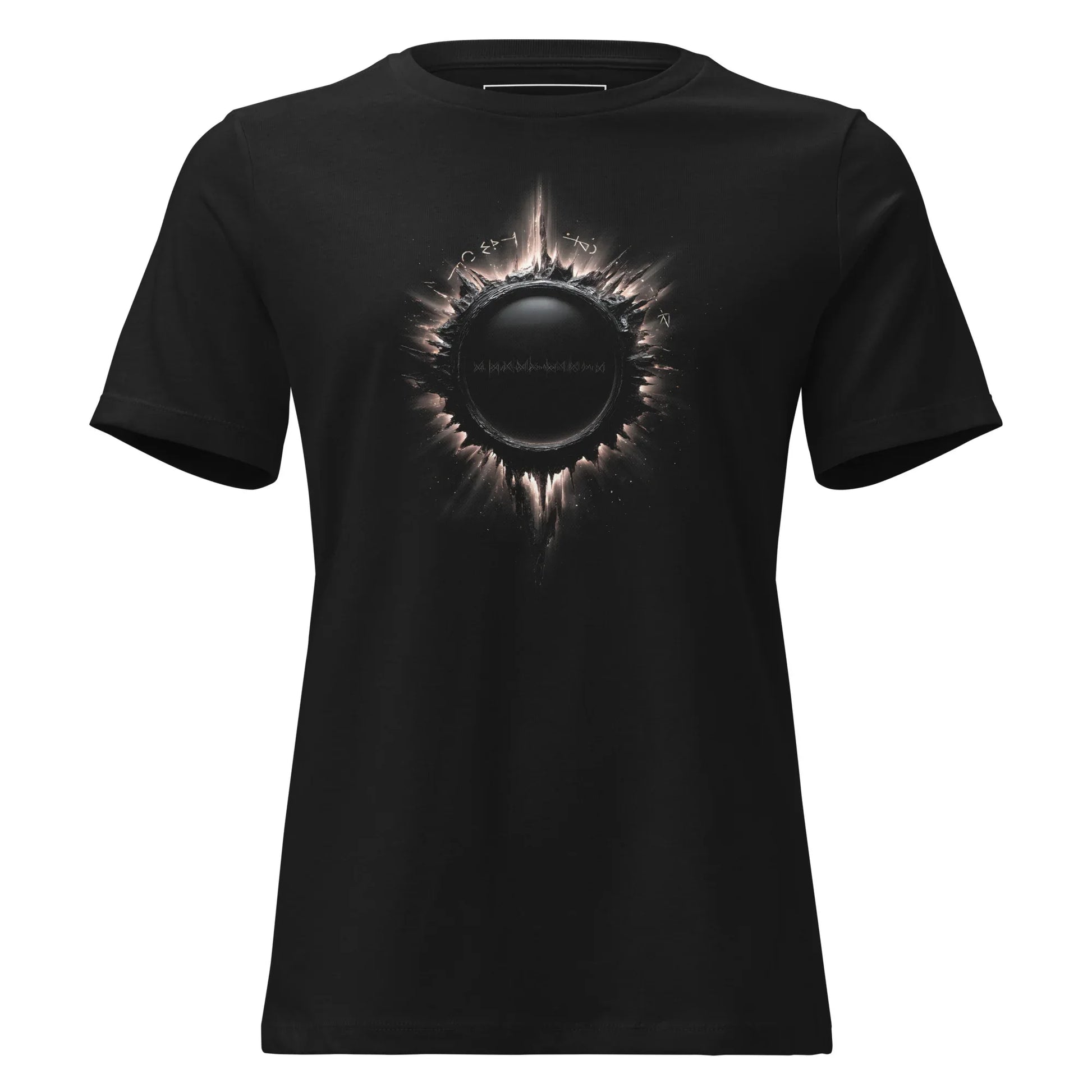 Eclipse of the Abyss T-Shirt – Gothic Solar Eclipse Design - darkelegance
