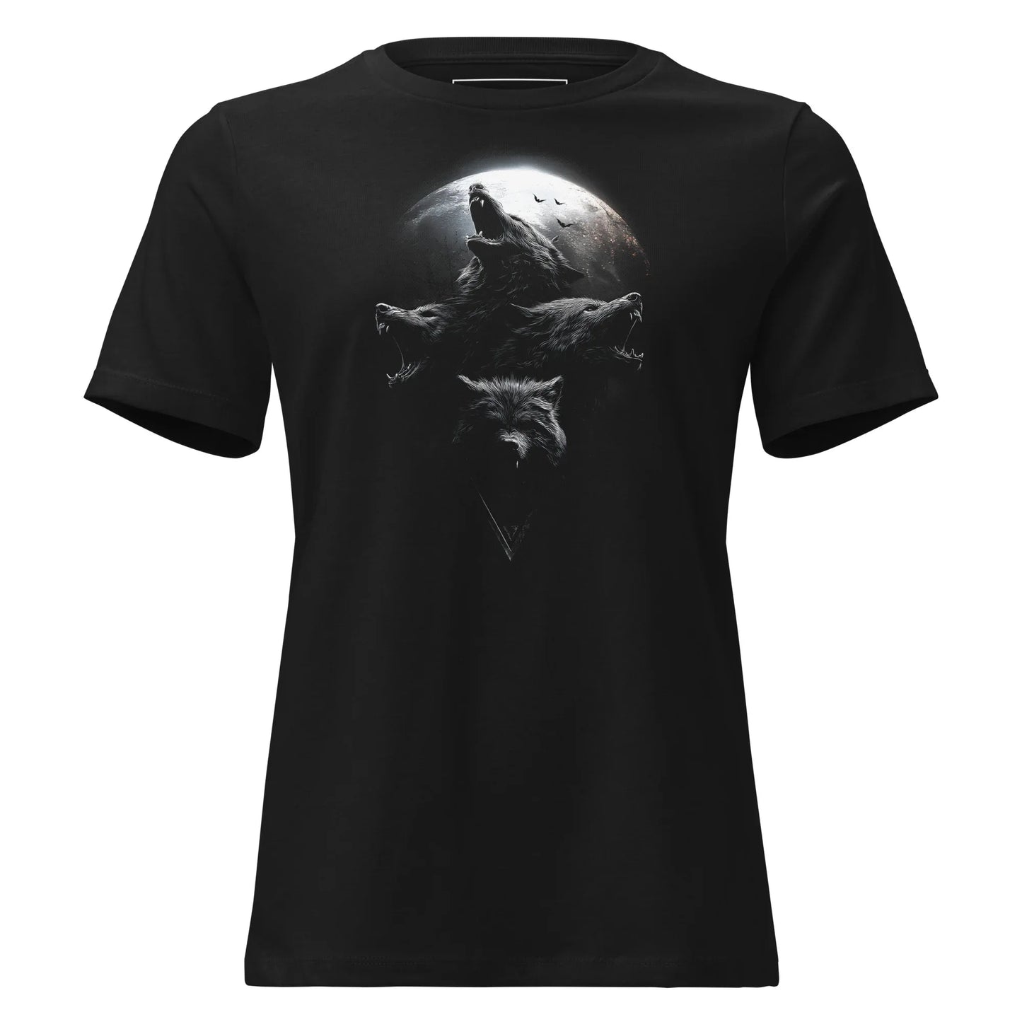 Moonhowl Trinity T-Shirt – Gothic Design for Dark Fashion - darkelegance