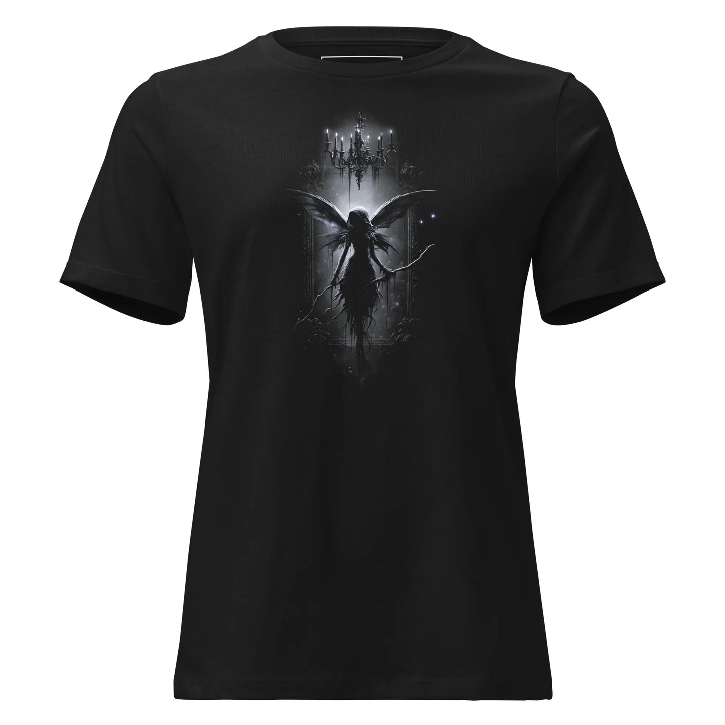 Chandelier Wraith T-Shirt – Gothic Design for Dark Fashion - darkelegance