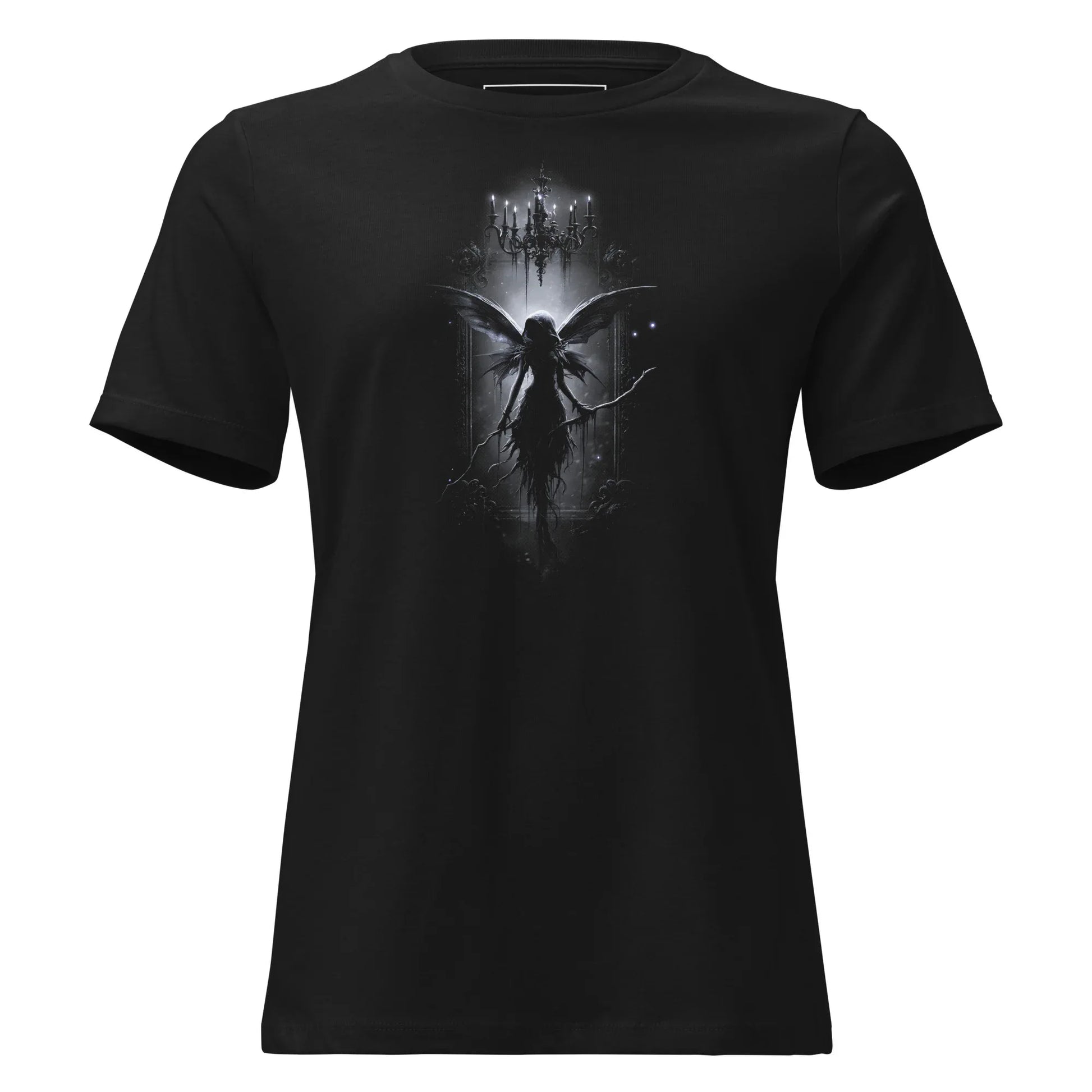 Chandelier Wraith T-Shirt – Gothic Design for Dark Fashion - darkelegance