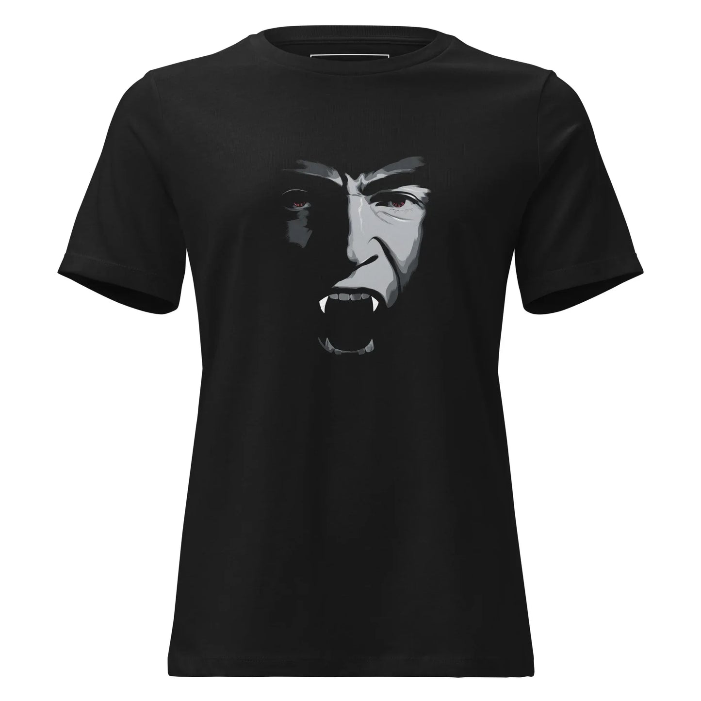 Crimson Gaze Dracula T-Shirt – Gothic Design for Dark Fashion - darkelegance