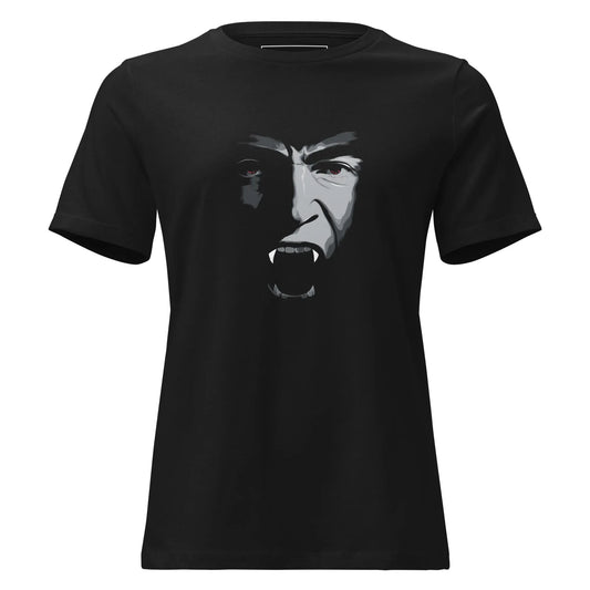 Crimson Gaze Dracula T-Shirt – Gothic Design for Dark Fashion - darkelegance